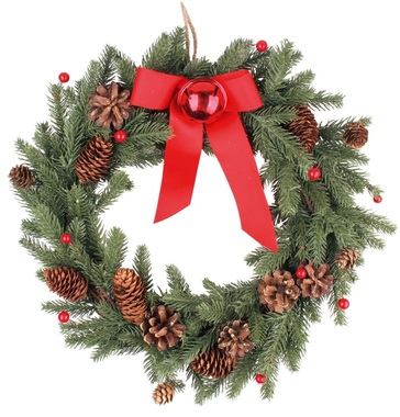 Wreath with Jingle Bell hanging 40 cm