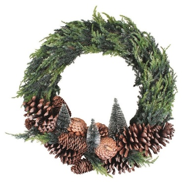 Wreath with Pine Cones o 40 x 8 cm + Deco