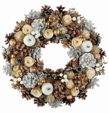 Wreath of Pine Cones with Apples ? 33 cm x 6 cm