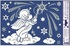 Decorative Window Cling – Angel with Candle