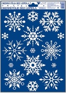Decorative Window Cling – Richly branched Snowflakes