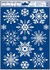 Decorative Window Cling – Richly branched Snowflakes
