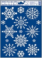 Decorative Window Cling – Delicate Snowflakes Branched