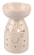 Porcelain Aroma Lamp with Angel White 14,2 cm 