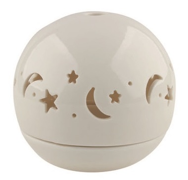Porcelain Candle Holder, Star Sky 9,5 cm 