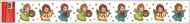 Decorative Window Cling – Angels Green, Yellow, Blue