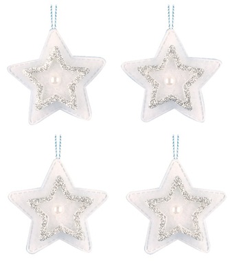 Hanging Stars 5 cm, 4 pcs