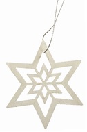 3803 Dřevěná hvězda závěsná 10 cm, bílá-1