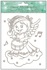 Decorative Window Cling – Angel with a Drum