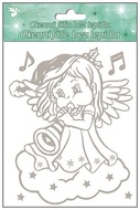 Decorative Window Cling – Angel with a Trumpet