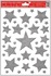 Decorative Window Cling – Five-pointed Star Silver