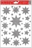 Decorative Window Cling – Eight-pointed Star Silver