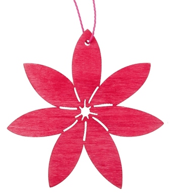 Hanging Wooden Flower 8 cm 