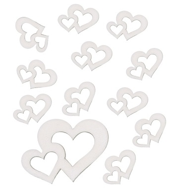 Wooden Hearts 4 cm, 12 pcs 