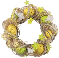 Easter wreath, Yellow and Green 22 cm 