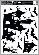 Decorative Window Cling – Haunted House