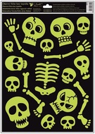 Decorative Window Cling – Skulls
