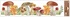 Decorative Window Cling – Colored Mushrooms