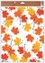 Decorative Window Cling – Maple Leaves in yellow, orange and red