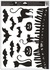 Decorative Window Cling – Fence with Bats