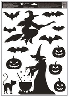 Decorative Window Cling – Witch and Cauldron