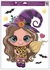 Decorative Window Cling – Little Girl with Hat and Broom