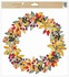 Decorative Window Cling – Autumn wreath with leaves and berries