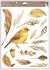 Decorative Window Cling – Yellow bird with autumn leaves