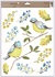 Decorative Window Cling – Titmouse on twigs with berries