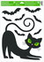 Decorative Window Cling – Stretching cat
