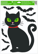 Decorative Window Cling – Cat with a red collar