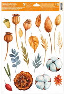 Decorative Window Cling – Cotton and Poppy head