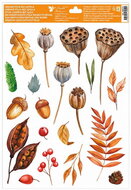 Decorative Window Cling – Acorns and Poppies