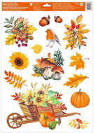 Decorative Window Cling – Cart and a bird