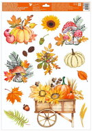 Decorative Window Cling – Trolley and toadstools