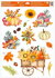 Decorative Window Cling – Trolley and toadstools