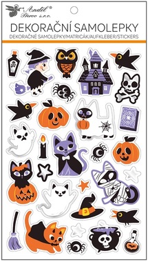 Halloween Stickers Cats 14.5 x 25 cm