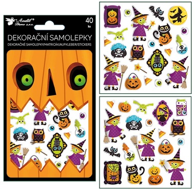 Halloween Stickers 40 pcs, 10.5 x 18 cm