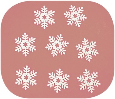Wooden Snowflakes 6 cm, 8 pcs