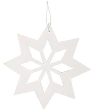 Wooden Star for hanging 10 cm