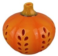 41000 Svícen keramická dýně 15 x 14 cm, oranžový-1