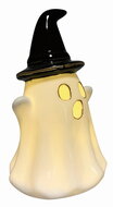 41012 Sv&iacute;t&iacute;c&iacute; porcel&aacute;nov&yacute; Duch s kloboukem 7,5 x 13 x 7,5 cm, tepl&aacute; b&iacute;l&aacute;, 1 LED, časovač-3