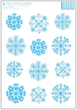 Window Clings Snowflakes 23 x 30 cm