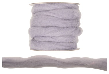 Wool for Felting, Polyester, 3 m, Smoky Grey