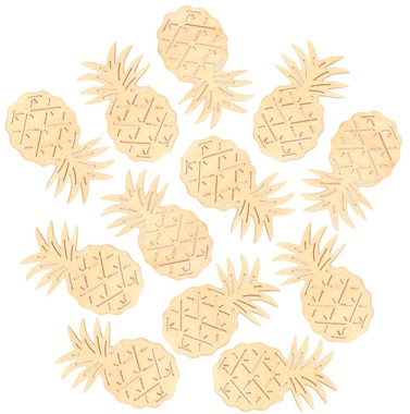 Wooden Pineapple 6 cm, 6 pcs 