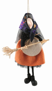 Wizard in orange Skirt 12 x 19.5 x 4 cm on hanger
