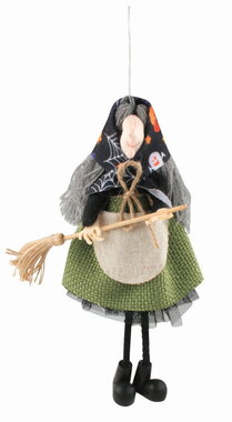 Wizard in green Skirt 12 x 19.5 x 4 cm on hanger