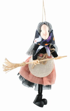 Wizard in old pink Skirt 12 x 19.5 x 4 cm on hanger