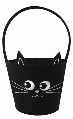 Felt Cat Basket 18 x 29 cm