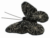 42046 Mot&yacute;l s pavučinami čern&yacute; 8 x 5,5 x 1 cm na klipu-2
